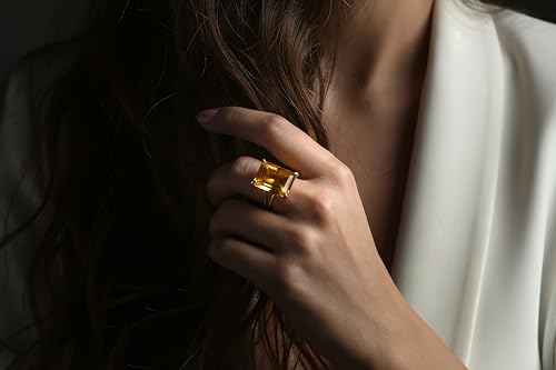 Bague citrine argent véritable : finis les bijoux ternes - 6