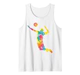 Jugador de voleibol Colorsplash para niñas y niños, voleibol de playa Camiseta sin Mangas