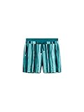 Leinen-Mischung Sandwich Damen Shorts mit Print