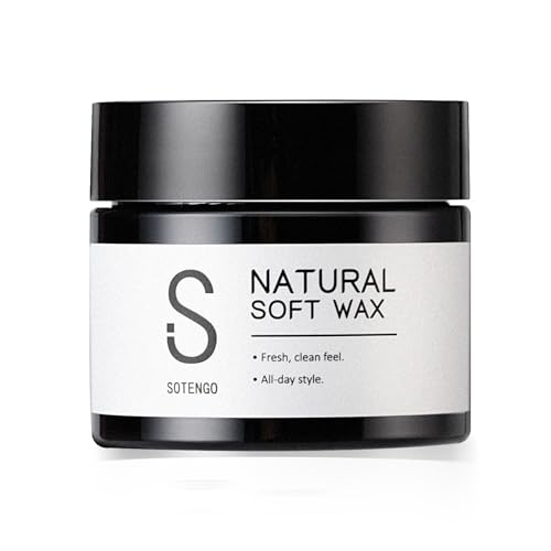 【自然な束感】SOTENGO ヘアワックス 50g マット仕上げ ソフト質感 シトラスの微香（すぐに消える無臭設計） 水で簡単洗い流せる 短髪・ハードスタイル向け 男性用スタイリングワックスの商品画像（Amazon）