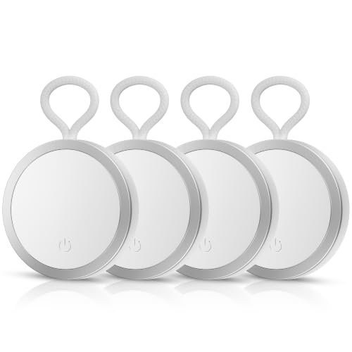 Image of CASEGEAR Atlas Smart Tag (Pack of 4) | Compatible with Apple Find My & Google Find Hub Bluetooth Tracker | Suitable for Keys, Wallet, Luggage, Bags & Pets | Left Behind Alert | Item Finder | White