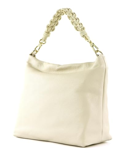 Sac hobo ABRO Dalia en cuir beige : rangez vos essentiels avec style