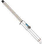 19mm Hair Curling Wand with Extra Long Barrel,Ceramic Curling Iron Professional,Dual Voltage Hair Curler with Adjustable Temperature