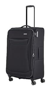 Travelite Trolley + koffer Chios 4w Trolley L, zwart, Eén maat, Zachte bagage trolley met 4 wielen