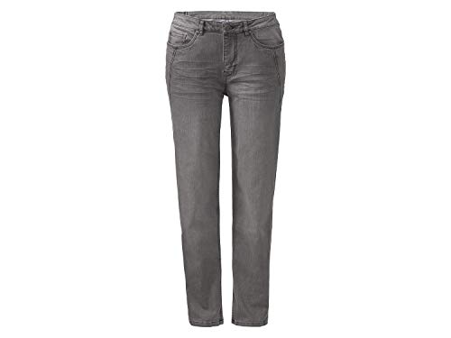 Esmara Damen Jeans Slim Fit Jeanhose Ultra dehnbar Plussize Stretchjeans Grau 56 Cover