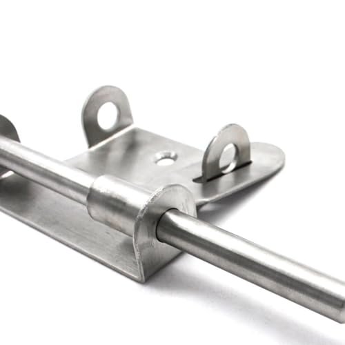 Lecreatekit Gate Latch Made from Stainless Steel Strong and Secure Padlock Locking System