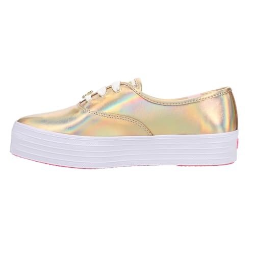 Keds Womens X Point Striped Canvas Lace Up Sneakers Shoes Casual - Black, White3