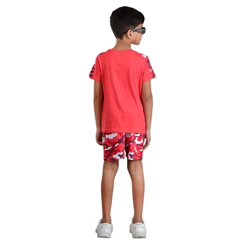 Image of Clothe Funn Boys Printed Cotton Half Sleeves T-Shirt & Shorts Set