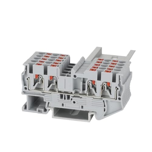 Bloque de terminales PT2.5-QU de riel DIN para cableado rápido sin tornillos 2