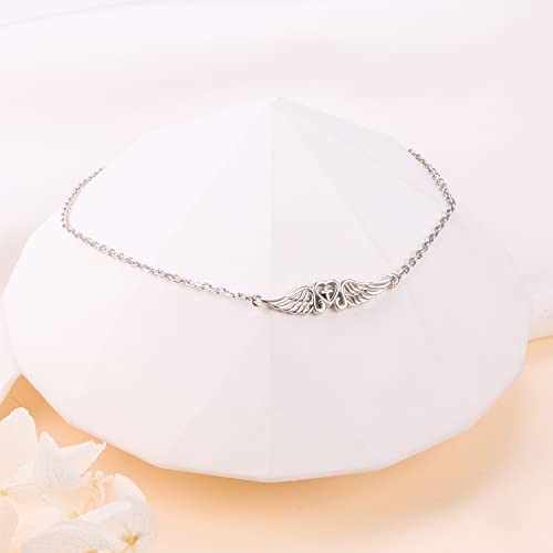 Image of FLYOW S925 Sterling Silver Anklet for Women Summer Boho Beach Charm Adjustable Foot Ankle Bracelet Jewelry Birthday Gift