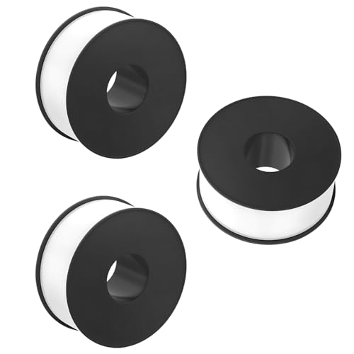 Qrity 3 Rotoli di Nastro in PTFE, 15mm x 6m Nastro Sigillante Teflon, Evitare Perdite D'acqua, per Riparare Tubi, Rubinetti, Valvole Radiatore