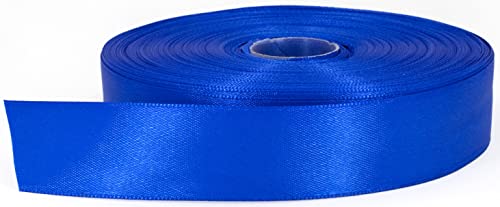Stuffvisor Royal Blue Satin Ribbon, 1 Inch X 50 Yards, Double Face Solid Color Ribbon Roll, 100% Polyester Ribbon For Gift Wrapping, Crafts, Hair And Multiple Decorations #TOP13