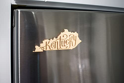 Kentucky Cutout Shape Magnet With Kentucky Script #TOP3