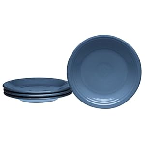Fiesta 7-1/4-Inch Salad Plates, Set of 4, Cobalt