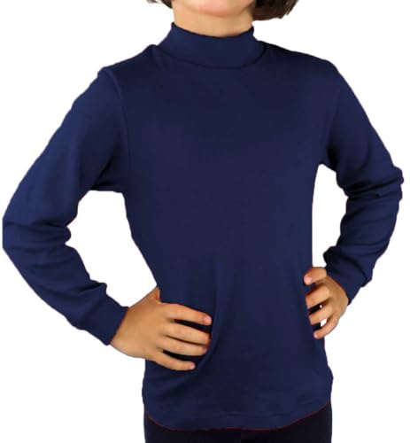 KLOTTZ POLO44 - Camiseta Carnaval Manga Larga niños Fabio Halloween. Polo Cuello semicisne e Interior Afelpado. Niñas Color: Marino Talla: 2 años