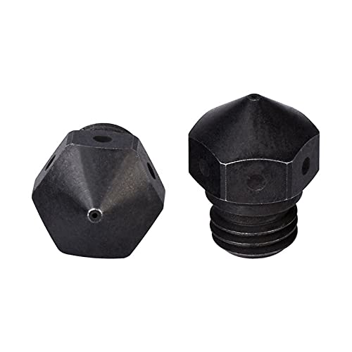 Lysee 3D Printer Parts & Accessories - 3D Printer Accessories MK10 Hardened Steel Nozzle Nozzle extruder tip - (Color: 1.75 0.2mm)