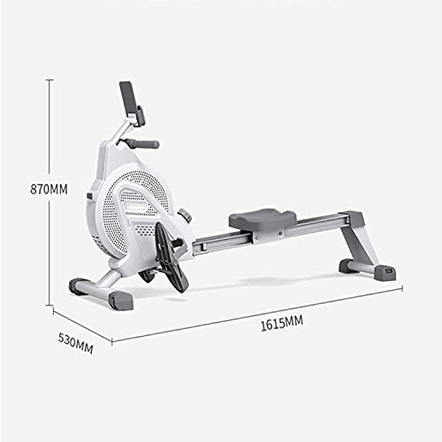 Image of Magnetic Resistance Rowing Machine 242 LB Weight Capacity Foldable Rower /Comfortable Seat Cushion (Color : White)
