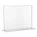 Produktbild VITAdisplays® T-Ständer Querformat/Tischaufsteller/Acrylglas-Aufsteller/T-Werbeaufsteller, DIN A4 (29,7 × 21cm), Transparent aus original PLEXIGLAS®