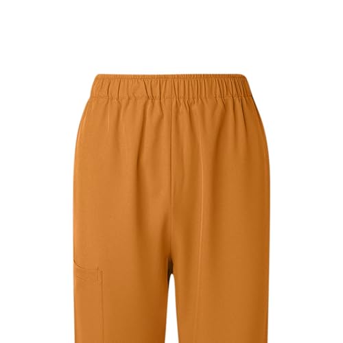 Image of Women's Medica Scrub Pants Pull On Workwear Cargo Pocket Elastic Waist Hospital Uniform Trousers