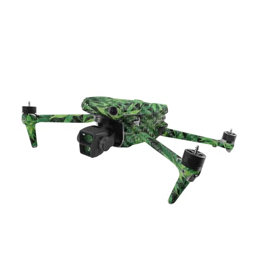 Image of MightySkins Carbon Fiber Skin Compatible with DJI Air 3 - Weed | Protective, Durable Textured Carbon Fiber Finish | Easy to Apply, Remove, and Change Styles