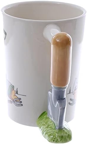 Puckator Garden Trowel Ceramic Shaped Handle Mug, Tea Coffee Hot Drinks, Decorative Gift Box, Home Kitchen Office Height 11cm Width 13cm Depth 8cm