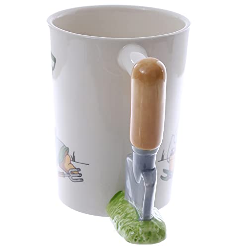 Puckator Garden Trowel Ceramic Shaped Handle Tea Coffee Mug - Funny Home Accessories For Girlfriend - Large Mugs for Men Women Hot Drinks - Cute Cups Presents - Secret Santa Gift Cup Set - Image 3