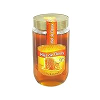 Miel Fleur pot verre 1kg de Sans Marque, un édulcorant naturel et sain riche en nutriments pour la santé. Parfait pour tartiner ou pour ajouter une touche sucrée au thé, aux yaourts et aux viennoiseries. Récolté dans des zones naturelles préservées p...