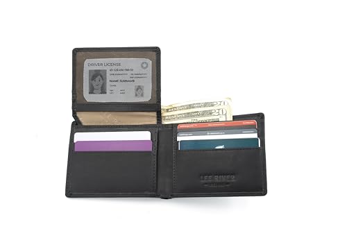 Briomhar Irish Bi-Fold Leather Wallet for Men - Irish Celtic Knot Design Made in Ireland - Black4