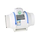 KFVMVTDW Ventilatore da condotto booster a flusso incrociato, ventilatore silenzioso for cucina, bagno(DPT-150P 6 inch dual speed wiring)