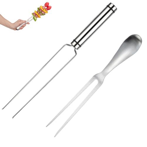 Heavy-Duty Carving Fork for Meat: Perfect for Roasting, Carving, and Professional Kitchen Use, Stainless Steel Construction for Secure Meat Handling
