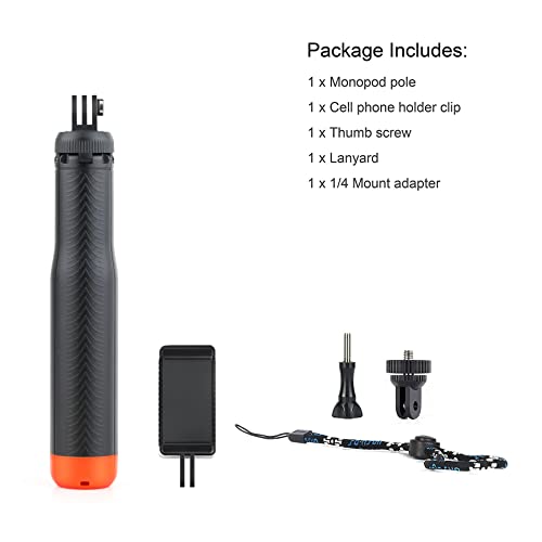 Soonsun 4-In-1 Floating Selfie Stick For Gopro Hero 11, 10, 9, 8, 7, 6, 5, 4, 3, Max, Fusion, Session, Dji Osmo, Akaso, Insta360 - Use As Floating Handle, Extendable Monopod, Hand Grip, Tripod Stand #TOP5