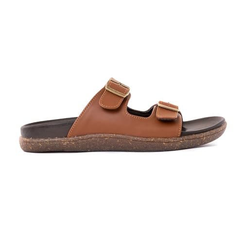 Image of Khadim's 1147933 Lightweight Durable Extra Soft Trendy Premium Stylish Casual Slip-On Sandals | Floaters For Men