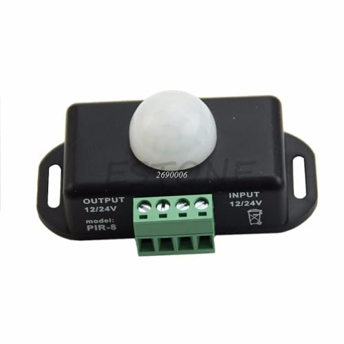 Capteur mouvement PIR interrupteur 12V/24V éteint automatiquement vos bandes LED
