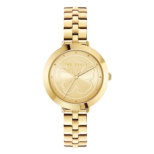 Ted Baker Ammy Magnolia Stainless Steel Yellow Gold Bracelet Watch (Model: BKPAMF2089I)