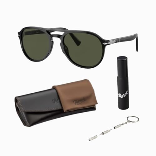 Persol PO3235S Pilot Shape Sunglasses With Official Eyewear Kit