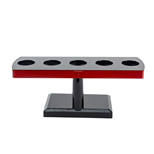 Asian Home Japanese Style Temaki Sushi Roll Holder With Five Compartments Holes, Kitchen Dining Decor Display Stand, Restaurant Supply Serveware (9.4" x 3.25" x 3.6")