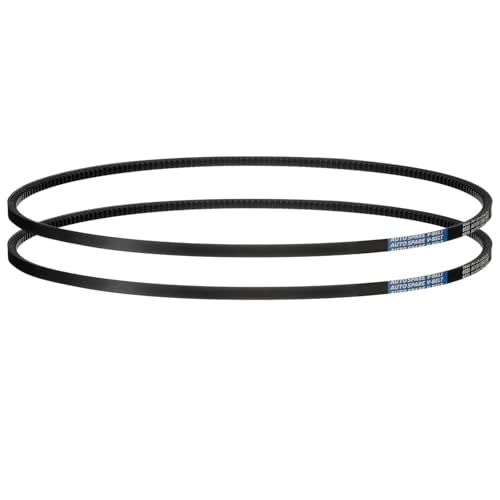 Image of AX51 Belt, Raw Edge Cogged Industrial Rubber EPDM V-Belt, Pack of 2 | 1 /2 inch(13mm) Width x 51 inch(1295mm) Inside Circumference x 5 /16 inch(8mm) Height