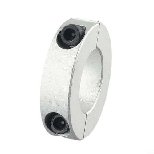 Collier de serrage en aluminium à double fente, anneau de serrage en deux pièces pour le montage et l'emplacement axial, ID 12 mm, 20 mm, 25 mm, 30 mm, 35 mm, 38 mm, vis à capuchon DIN 912 pour