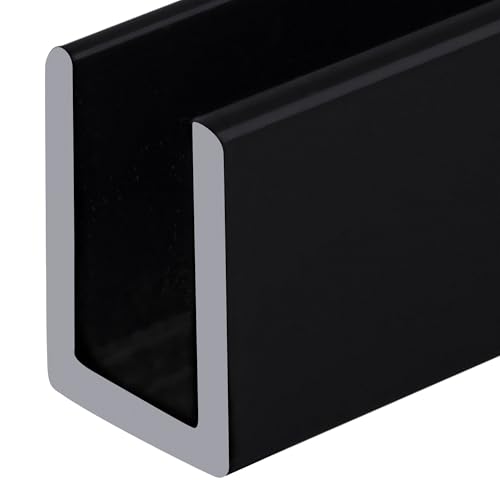 CRL Matte Black Frameless Shower Door Aluminum Deep
