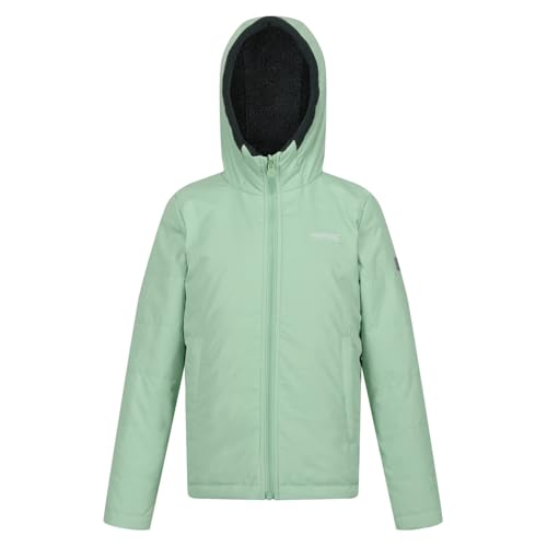 Childrens/Kids Kyrell Plain Reversible Jacket (13 Years) (Quiet Green/Darkest Spruce)