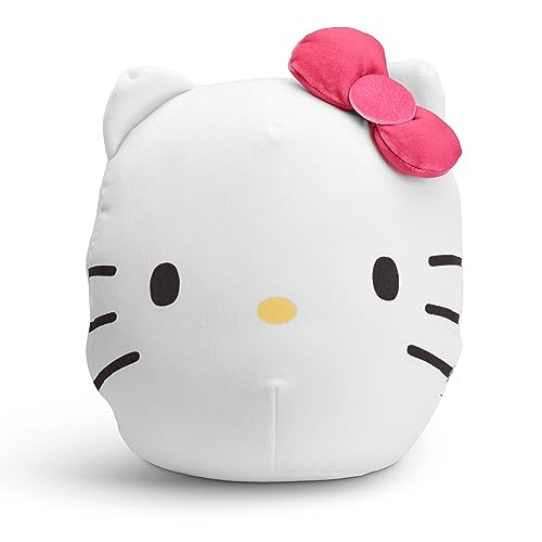 Image of Northwest Hello Kitty Cloud Pillow, 11 in Soft Plush Decorative Accent Cushion for Bedroom, Sofa, or Travel, Kitty Clouds