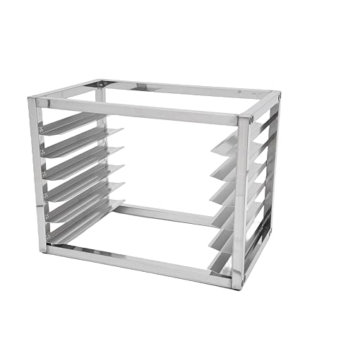 Wall Mounted 5-Tier Half Sheet Pan Rack - Holds 10 Pans, 40" X 13" X 18", Stainless Steel For Bakeries, Restaurants