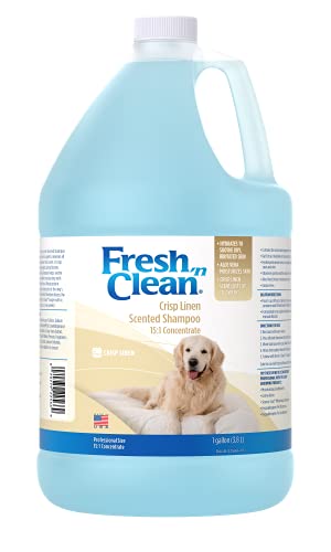 Petag Fresh 'N Clean Scented Shampoo For Dogs - Crisp Linen Scent - 15:1 Concentrate - 128 Fl Oz (Makes 16 Gallons) #TOP6