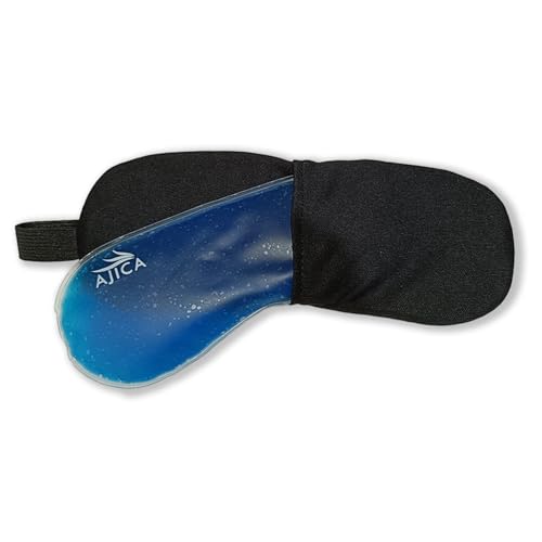 Image of Aqua Ice Face & Eye Cooling Gel Pad and Aloe Vera Gel Mask Ice Pack for Face and Eye Patches Remove Dark Circles, Fatigue Cool Eyes Patch Pads Eye Care | Facial Skin Refresh Face Mask for Hot & Cold Therapy (Blue Eye Cooling Pad, Pack of 1)
