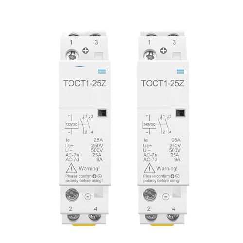 Contacteur domotique 24V CC avec isolation phonique pour circuits rail DIN