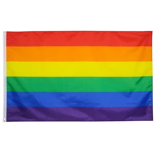TRIXES Petit drapeau arc-en-ciel – Drapeau de la fierté LGBTQ / Bannière – Accessoires d'extérieur et d'intérieur pour mois de fierté, carnaval, festival, fête de jardin Lesbien, Gay, Bi, Trans