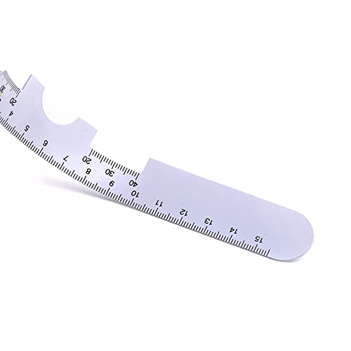 SagaSave 10Pcs Optisches PD Lineal Kunststoff Pupillenabstandsmesser Augen-Augen-Testwerkzeug