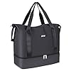 Sporttasche Faltbare Reisetasche mit Schuhfach und Nassfach, CS COSDDI Wasserabweisende Weekender Gym Travel Bag Handgepäck Tasche Trainingstasche für Damen Herren #3