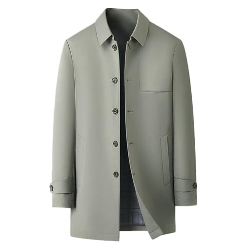 Trench de mi-saison homme veste longue idéale trajets urbains et bureau
