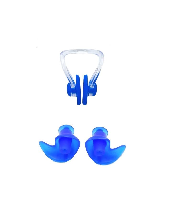 Swimming Kit Nose and Ear Protector Water Protector Nose Clip and Ear Clip for Swimmer, Adults and Children Swimming Ear Plugs for Swimming (Blue) (B0BHH91FF9) Amazon Price History, Amazon Price Tracker